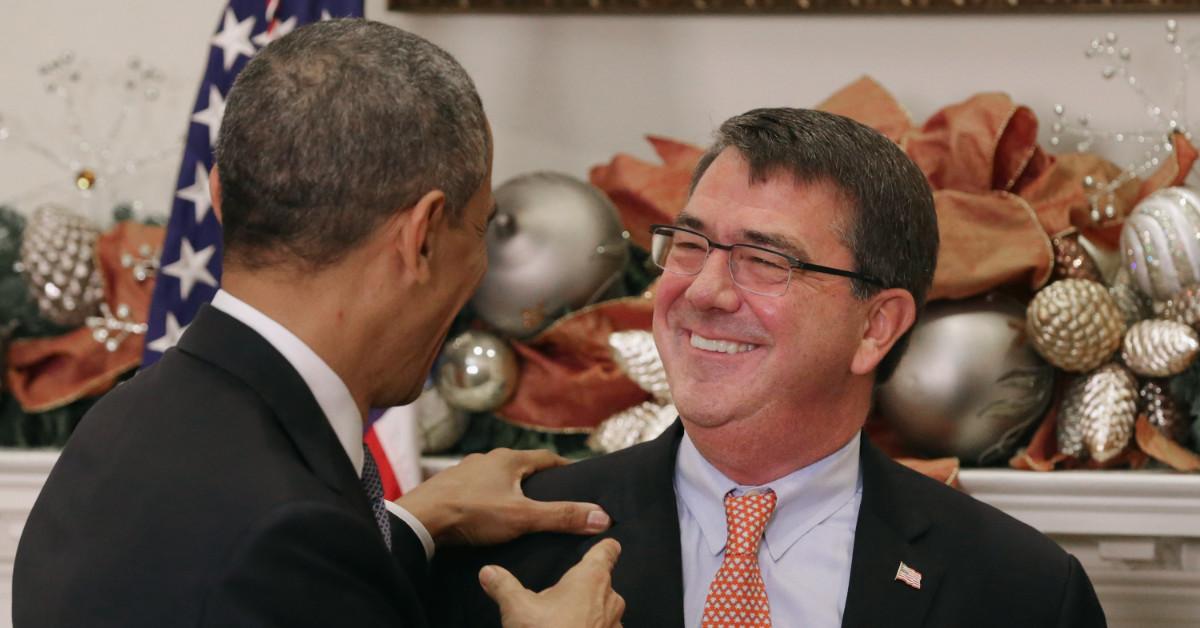 Ash Carter and Barack Obama