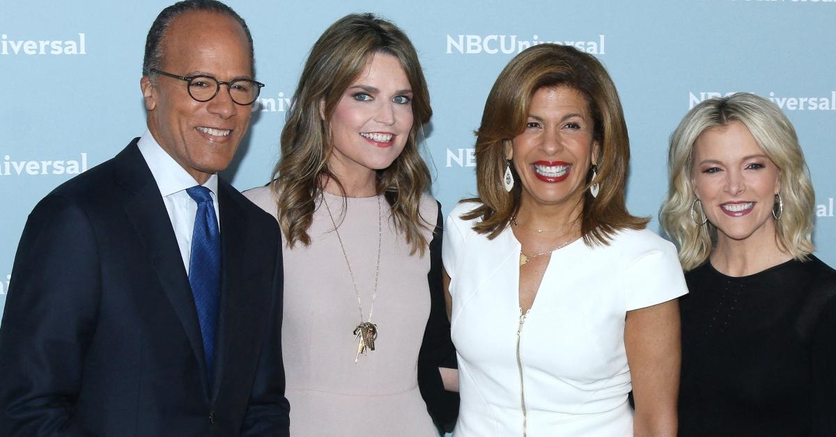  Lester Holt, Savannah Guthrie, Hoda Kotb, and Megyn Kelly at NBCUniversal 2018 Upfronts