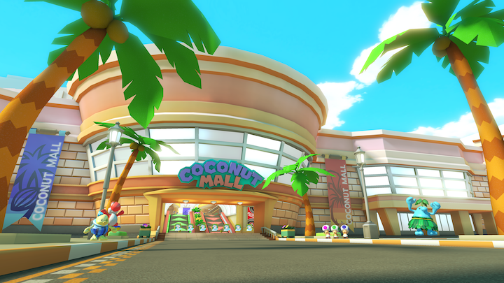 Coconut Mall in 'Mario Kart 8'