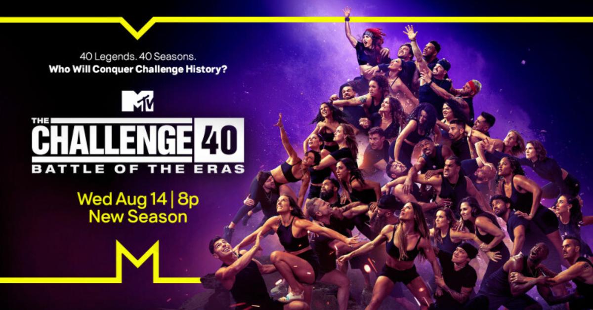 'The Challenge 40: Battle of the Eras' official key art.