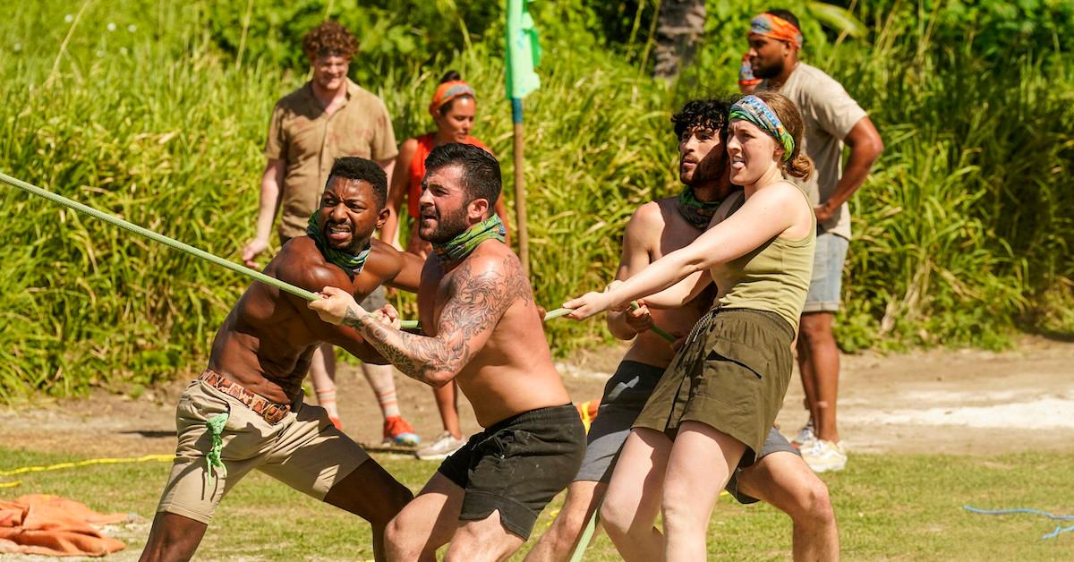 Josh, Danny, Matt, and Frannie on the Soka Tribe in 'Survivor 44'