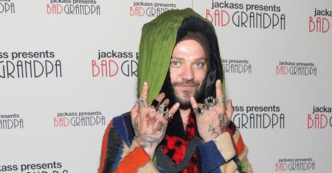 Bam Margera on the red carpet for the premiere of 'Bad Grandpa.'
