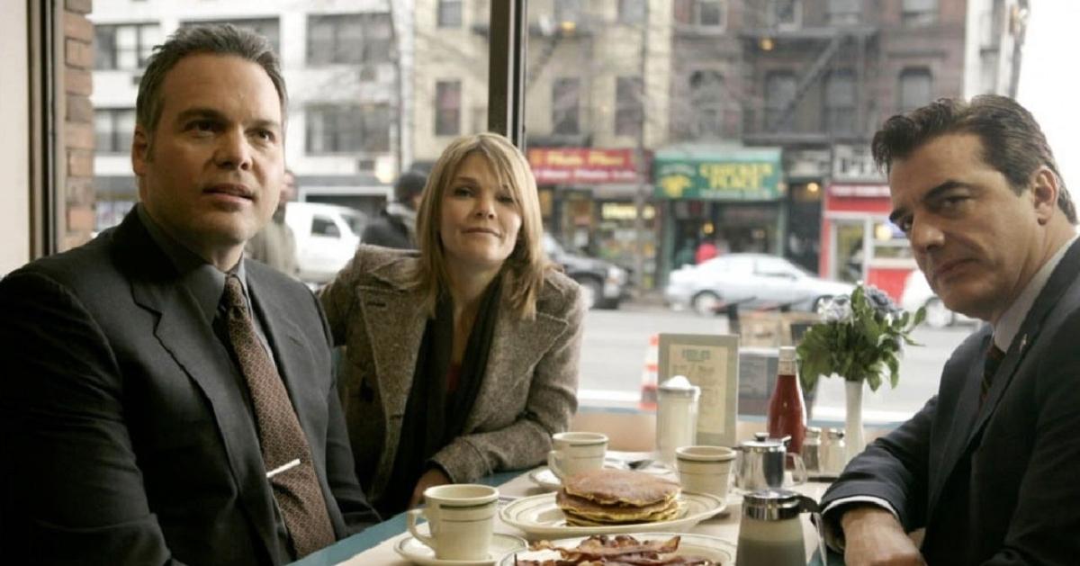 Vincent D'Onofrio, Kathryn Erbe, and Chris Noth in 'Law & Order: Criminal Intent'