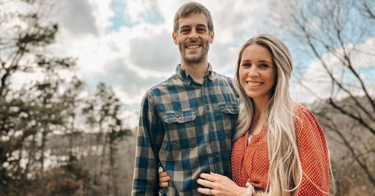 Jill and Derick Dillard outside with trees in the background