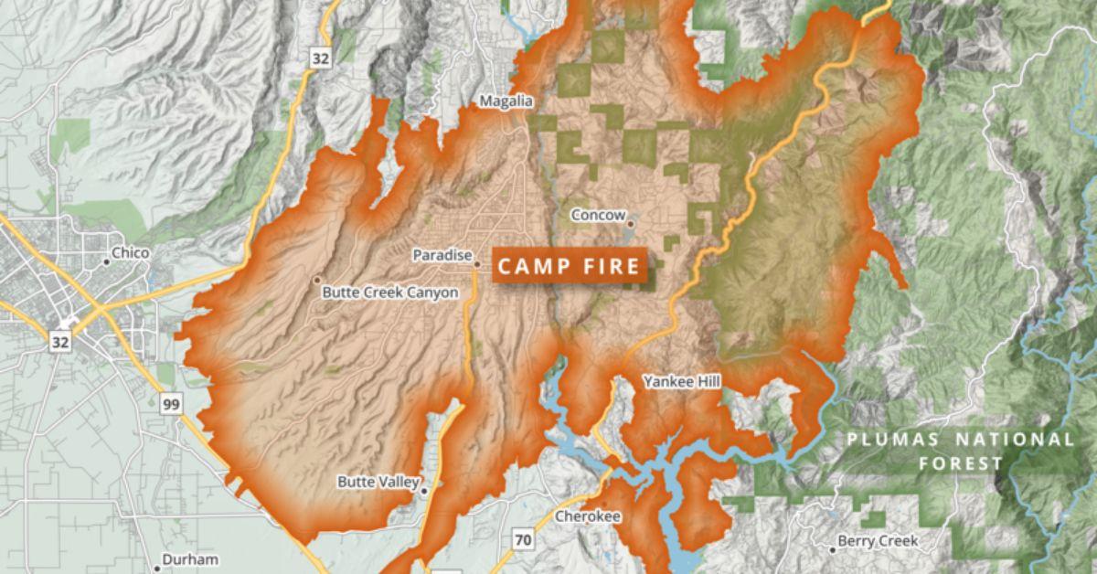 Map of Camp Fire