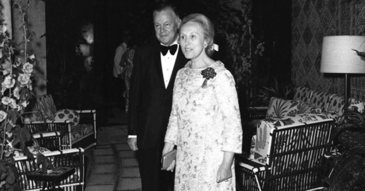 (L-R): Joseph and Estée Lauder
