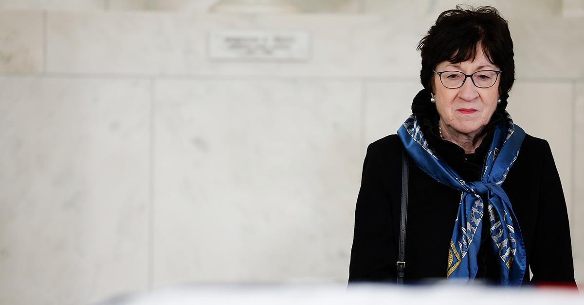 Susan Collins at the funeral for Sandra Day O'Connor on Dec. 19, 2023.