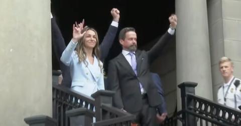 (L-R): Karen Read and attorney Alan Jackson