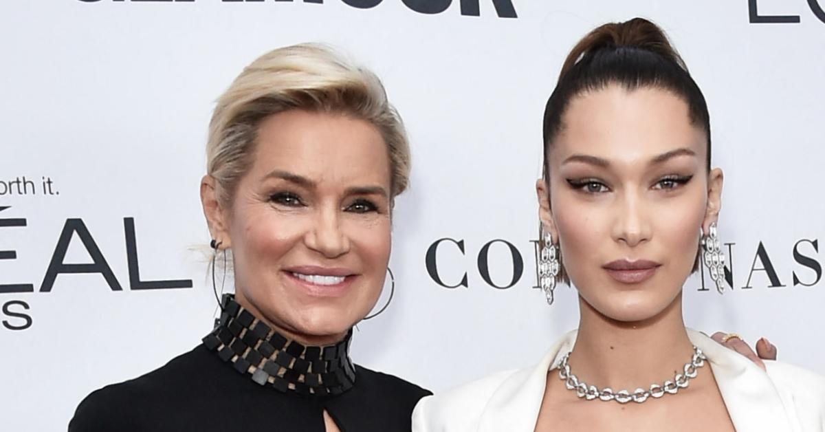 (l-r): Yolanda and Bella Hadid