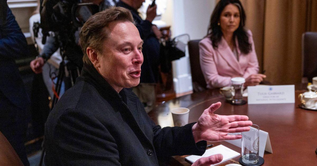 Elon Musk running Trump's cabinet meetings.
