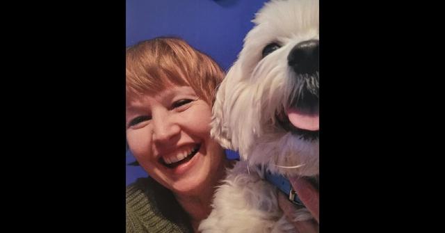 Vivienne Marie and her dog