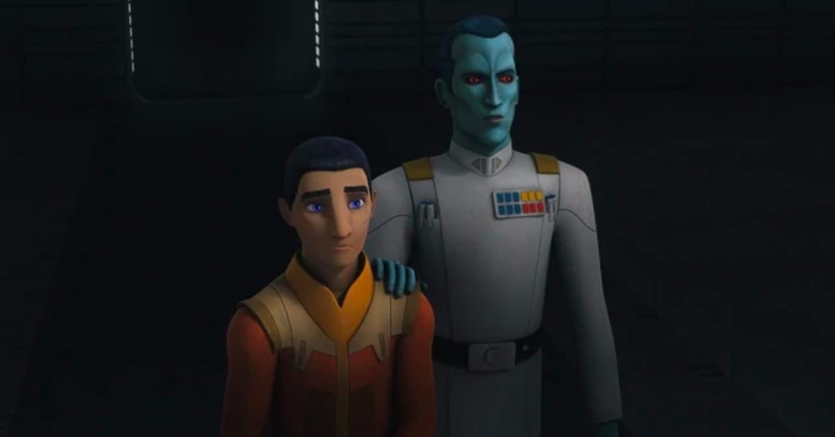 Ezra Bridger and Grand Admiral Thrawn in 'Star Wars Rebels'