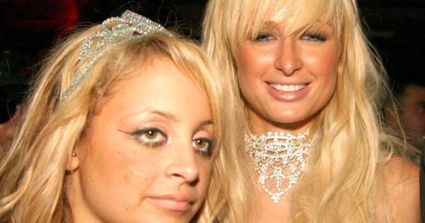 Nicole Richie and Paris Hilton during Mariah Carey's Annual Halloween Party
