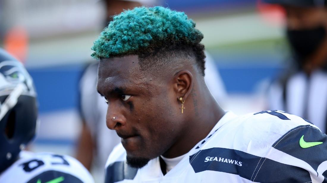 B/R Gridiron on X: Seahawks rookie D.K. Metcalf has a pacifier