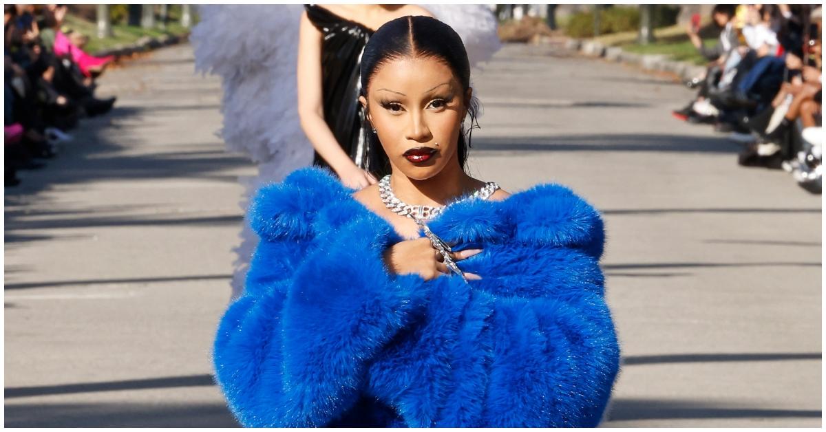 Cardi B closing Balenciaga's Fall 2024 runway show