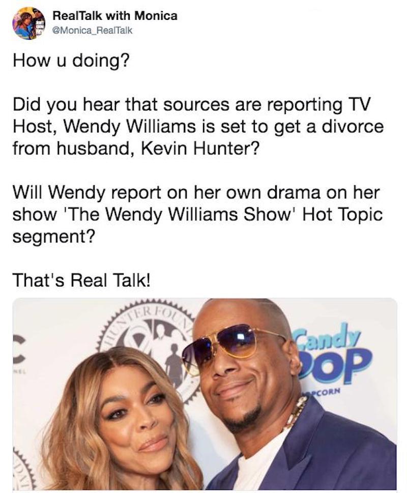 Tweet about Wendy Williams