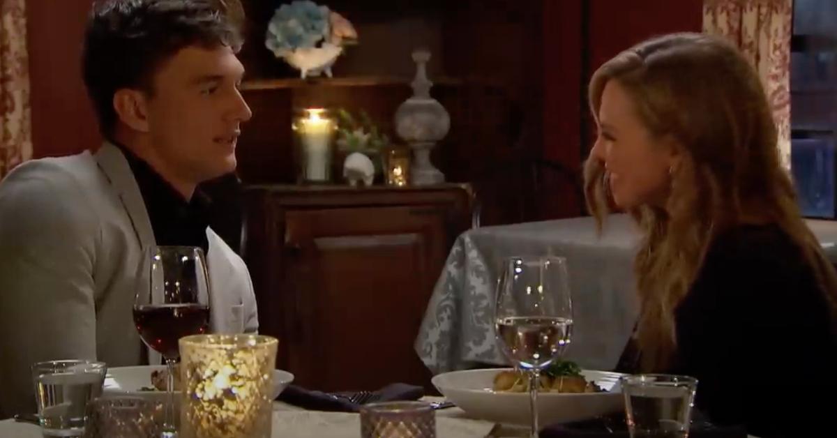 Hannah Brown and Tyler Cameron on dinner date on The Bachelorette