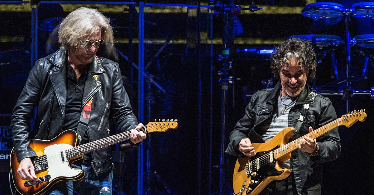 Daryl Hall and John Oates performing together at Bluesfest 2017. 