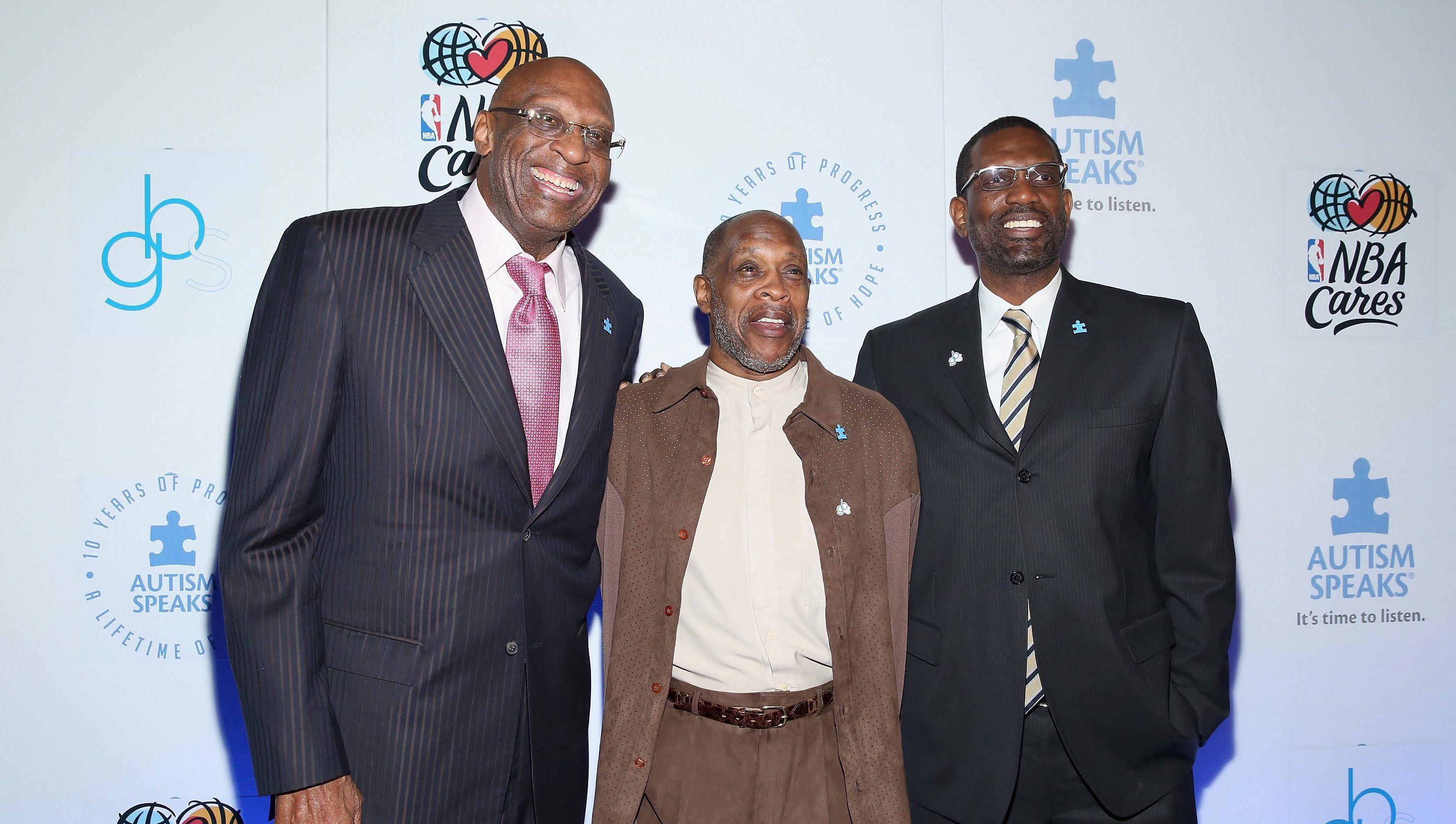 Bob Lanier, Tiny Archibald and Albert King at the Autism Speaks Tip-off For A Cure in March 2015.