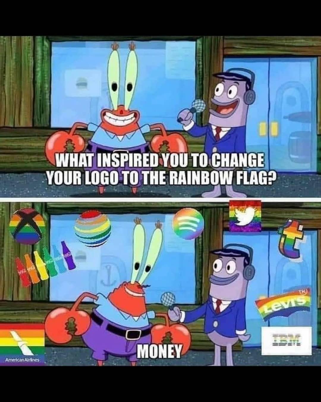 spongebob pride meme