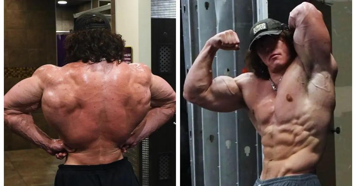 Sam Sulek shows off his physique