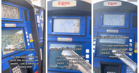 A gas machine kept charging a man even though he finished pumping gas