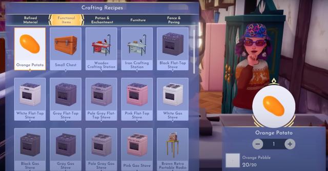 Orange potato in Disney Dreamlight Valley