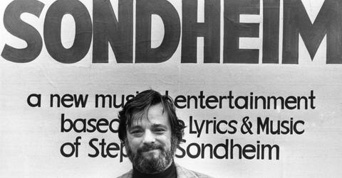 Stephen Sondheim and poster
