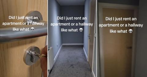 An apartment in the U.K. that looks like just a hallway