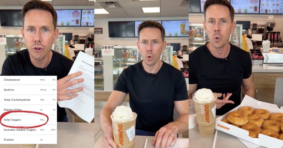 Customer Reveals Amount of Sugar in a Dunkin' Pumpkin Swirl