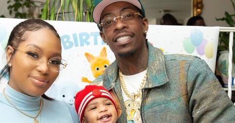 Rich Homie Quan with girlfriend and son