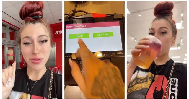 A now-viral video about a woman sharing how she uses food stamps to buy Starbucks.