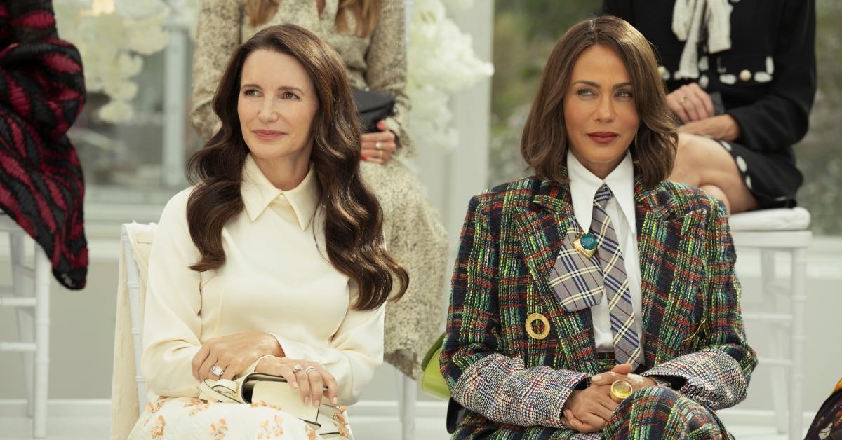 (l-r): Kristin Davis as Charlotte and Nicole Ari Parker as Lisa on 'AJLT' finale.
