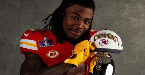 Rashee Rice after winning the 2024 Super Bowl