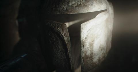 A Mandalorian helmet.