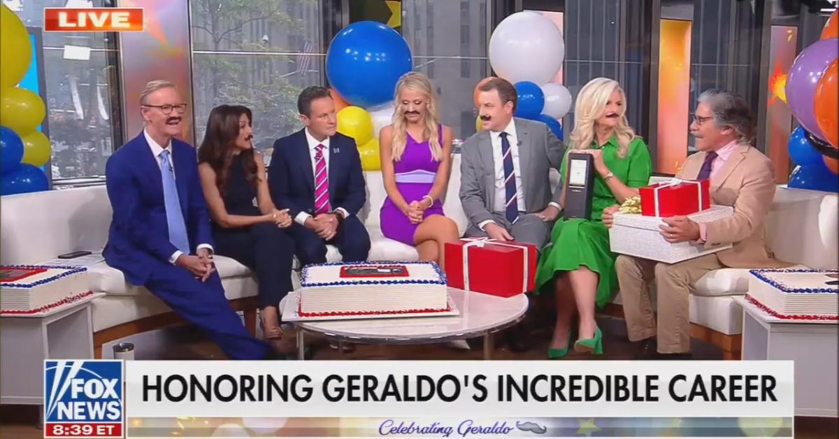 Fox News honors Geraldo Rivera's career during his last day with the network.
