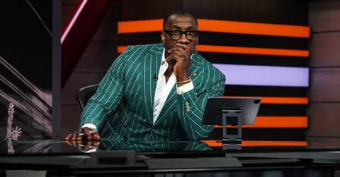 Shannon Sharpe on an episode of 'First Take'