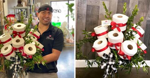 toilet paper bouquets