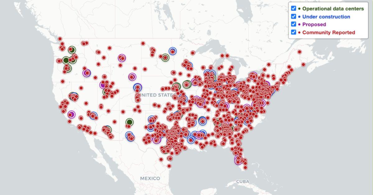 The AI Data Center Map