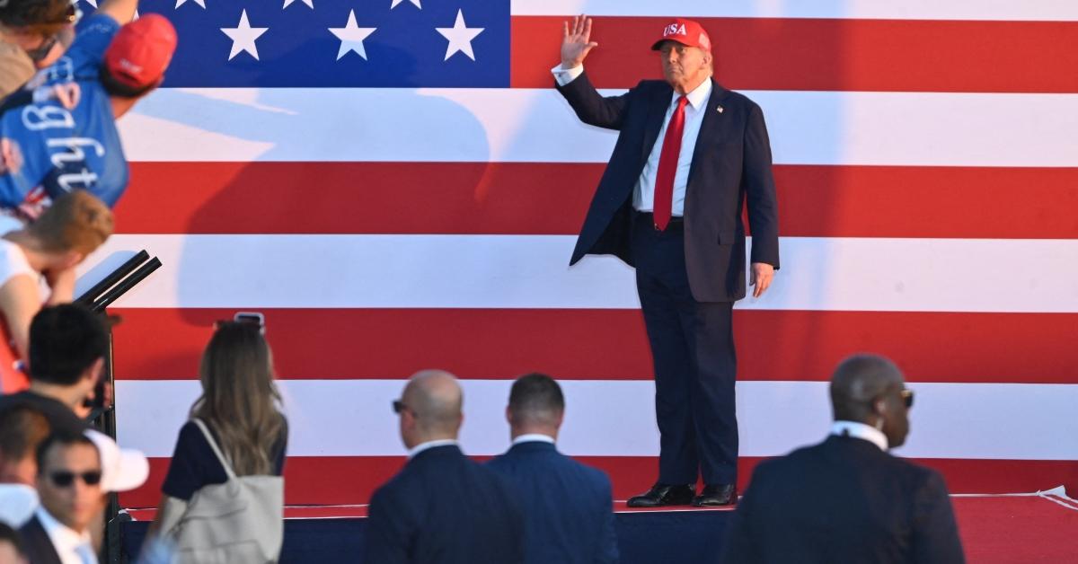 Donald Trump at a July 4th celebration in 2025.