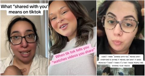 Screenshots of TikTok shared alerts explained