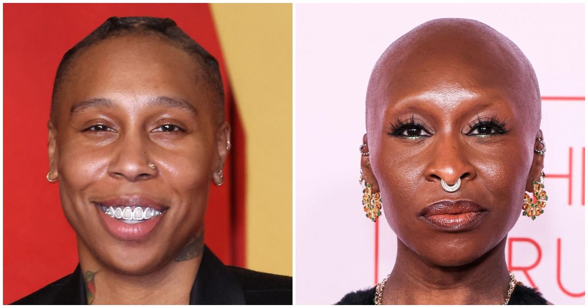 (l-r): Lena Waithe and Cynthia Erivo at separate events.