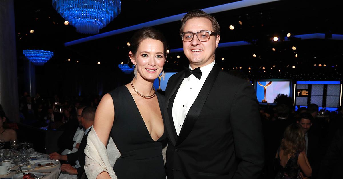 Chris Hayes and Kate Shaw at the 2019 WGA Awards. 