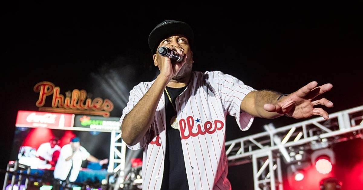 Tone Loc performing onstage