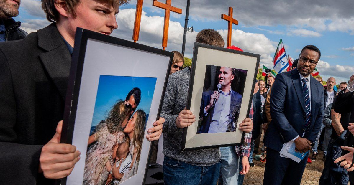 People gather to honor the late Charlie Kirk.