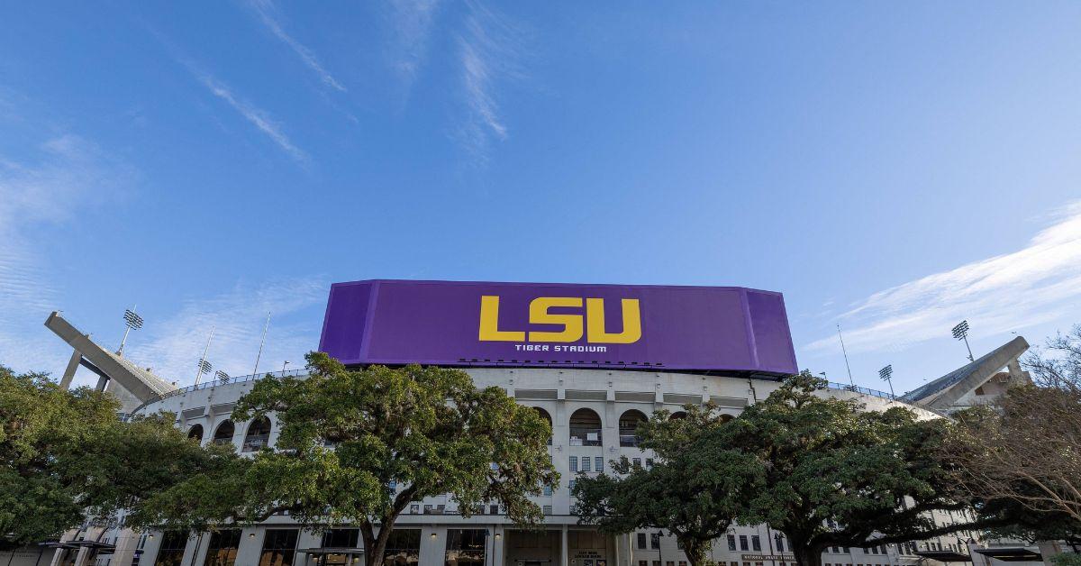 The LSU Tiger Stadium. 