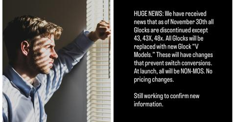 Here's What We Know About the Discontinued Glock Guns