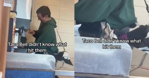 Guy goes viral for taking 5-gallons of Baja Blast from Taco Bell.