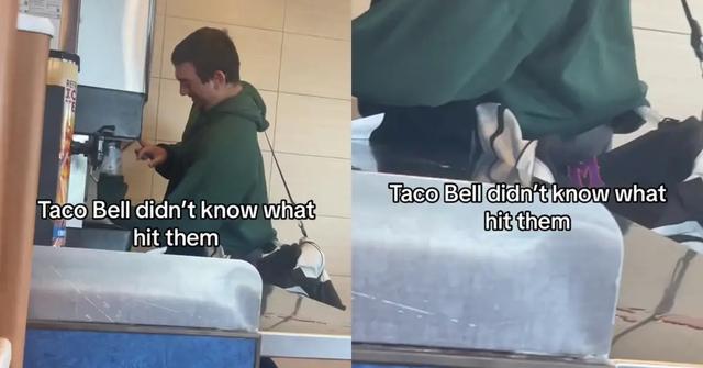 Guy goes viral for taking 5-gallons of Baja Blast from Taco Bell.
