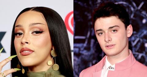 (l-r): Doha Cat and Noah Schnapp